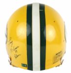 1980-84 Larry McCarren Green Bay Packers Game Worn Signed Helmet (Scott Waters/MEARS LOA/JSA) 