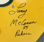 1980-84 Larry McCarren Green Bay Packers Game Worn Signed Helmet (Scott Waters/MEARS LOA/JSA) 