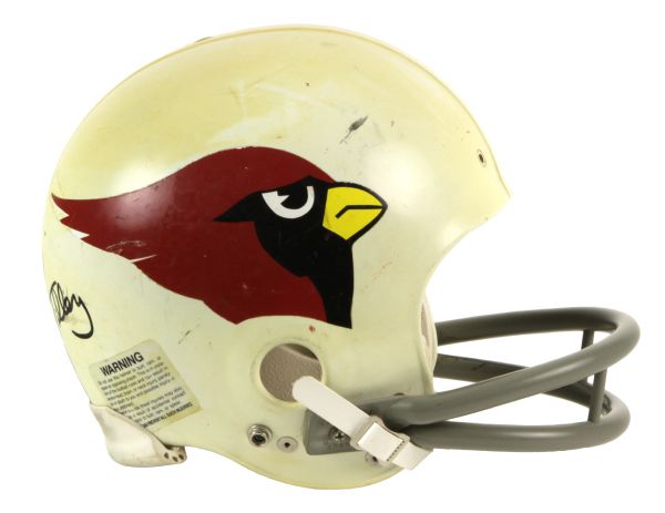 1981-83  Pat Tilley St. Louis Cardinals Game Worn Signed Helmet (Scott Waters/MEARS LOA/JSA) w/Tilley LOA