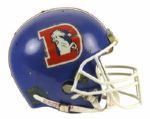 1986-87 Vance Johnson Denver Broncos Game Worn Signed Helmet (Scott Waters/MEARS LOA/JSA)