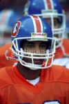 1986-87 Vance Johnson Denver Broncos Game Worn Signed Helmet (Scott Waters/MEARS LOA/JSA)