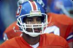 1986-87 Vance Johnson Denver Broncos Game Worn Signed Helmet (Scott Waters/MEARS LOA/JSA)