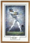 1992 Robin Yount Milwaukee Brewers 3,000th Hit Commemorative Print 427/675 Signed by Yount & Andrew Goralski - JSA 