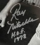 1958 Ray Nitschke Green Bay Packers Signed 20 x 24 Photo Display Wearing #72 21/72 H.o.f 1978- JSA 