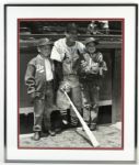 1950s Stan Musial St. Louis Cardinals Signed 22 1/4" x 28 1/2" Photo Display - JSA 