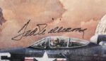 1990s Ted Williams Boston Red Sox Signed Marine Fighter Pilot 33 x 27 Lithograph Display 219/999 - JSA 