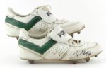 1984-86 Tom Flynn Green Bay Packers Game Worn Signed Cleats (Scott Waters/MEARS LOA/JSA)