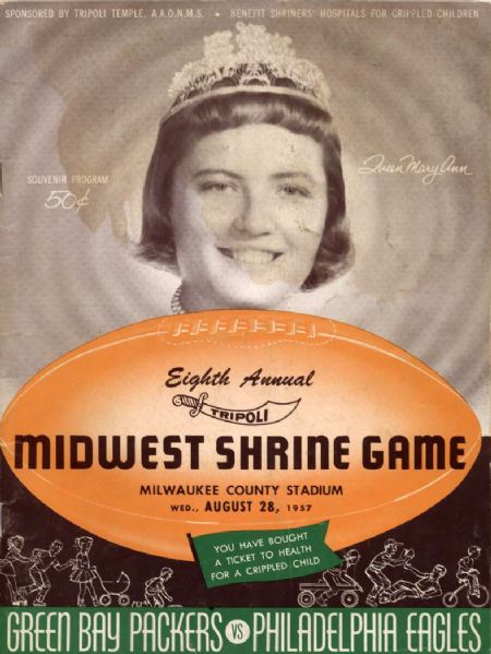 1957-88 Midwest Shrine Game Programs - Lot of 17