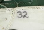1995-98 Travis Jervey Green Bay Packers Game Worn Signed Cleats - MEARS Auction LOA & JSA 