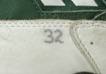 1995-98 Travis Jervey Green Bay Packers Game Worn Signed Cleats - MEARS Auction LOA & JSA 