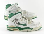 1991 Danny Schayes Milwaukee Bucks Game Worn Signed Shoes - MEARS Auction LOA & JSA 