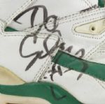 1991 Danny Schayes Milwaukee Bucks Game Worn Signed Shoes - MEARS Auction LOA & JSA 