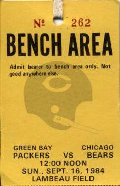 1984-2000 Green Bay Packer Sideline Passes - Lot of 148