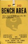 1984-2000 Green Bay Packer Sideline Passes - Lot of 148