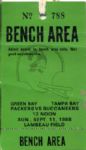 1984-2000 Green Bay Packer Sideline Passes - Lot of 148