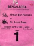 1984-2000 Green Bay Packer Sideline Passes - Lot of 148