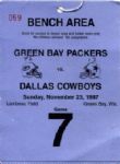 1984-2000 Green Bay Packer Sideline Passes - Lot of 148