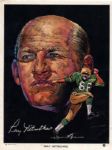 1970 Rare Regional Issue Green Bay Packer 8" x 10" Volpe Illustrations Nitschke, Wood, Williams, Aldridge, Dale, Robinson - Lot of 13