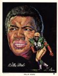 1970 Rare Regional Issue Green Bay Packer 8 x 10 Volpe Illustrations Nitschke, Wood, Williams, Aldridge, Dale, Robinson - Lot of 13