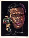 1970 Rare Regional Issue Green Bay Packer 8 x 10 Volpe Illustrations Nitschke, Wood, Williams, Aldridge, Dale, Robinson - Lot of 13