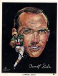 1970 Rare Regional Issue Green Bay Packer 8 x 10 Volpe Illustrations Nitschke, Wood, Williams, Aldridge, Dale, Robinson - Lot of 13