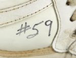 1984-89 John Anderson Green Bay Packers Game Worn Signed Cleats (Scott Waters/MEARS LOA/JSA)