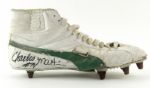 1984-87 Charles Martin Green Bay Packers Game Worn Signed Shoe (Scott Waters/MEARS LOA/JSA)