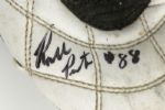 1997-98 Roell Preston Green Bay Packers Game Worn Signed Cleats - MEARS Auction LOA & JSA 