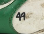 1997-98 Roell Preston Green Bay Packers Game Worn Signed Cleats - MEARS Auction LOA & JSA 
