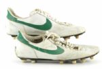 1984 John Dorsey Green Bay Packers Game Worn Signed Cleats (Scott Waters/MEARS LOA/JSA)
