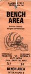 1992 Ultra Rare Green Bay Packers Cincinnati Bengals Sideline Pass Brett Favre First Game & Victory (Scott Waters Collection)