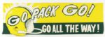 1960's Go Pack Go Go All The Way 7 x 22 Broadside - Rare Green Bay Packers item