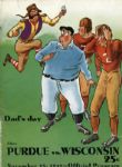 1941 Wisconsin Badgers Purdue Boilermakers Fathers Day Game Program
