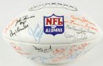 1980s-90s NFL Alumni Multi-Signed Football w/32 Sigs. Incl. Ron Kostelnik Ron Kramer Fears Boo Boom Brown - JSA 