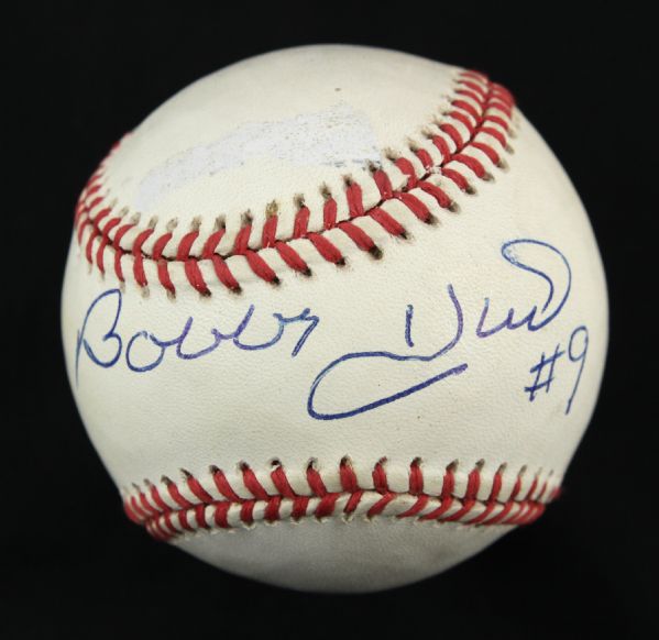 1995-2000 Bobby Hull NHL Legend Single Signed OAL (Budig) Ball - JSA