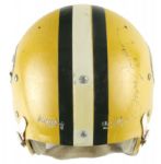 1960s (Late)-70s Green Bay Packers Game Used Suspension Helmet Signed by Fuzzy Thurston (Scott Waters/MEARS LOA/JSA)