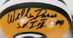 1990s Willie Davis Green Bay Packers Signed Mini-Helmet With Inscription & 8 x 10 Photo Display - JSA