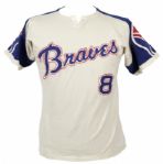 1972 Jim Busby Atlanta Braves Game Worn Home Jersey (Rare First Year Knit-One Year Style) MEARS LOA