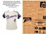 1972 Jim Busby Atlanta Braves Game Worn Home Jersey (Rare First Year Knit-One Year Style) MEARS LOA