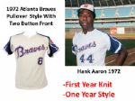 1972 Jim Busby Atlanta Braves Game Worn Home Jersey (Rare First Year Knit-One Year Style) MEARS LOA