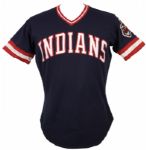 1984 & 1985 Cleveland Indians Road Jerseys (Lot of 2)