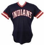 1984 & 1985 Cleveland Indians Road Jerseys (Lot of 2)