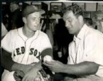 1955 Rocky Marciano Sammy White Boston Red Sox "Boston Herald Archives" Original 7.5" x 9.5" Photo (BH Archives Hologram/MEARS LOA)