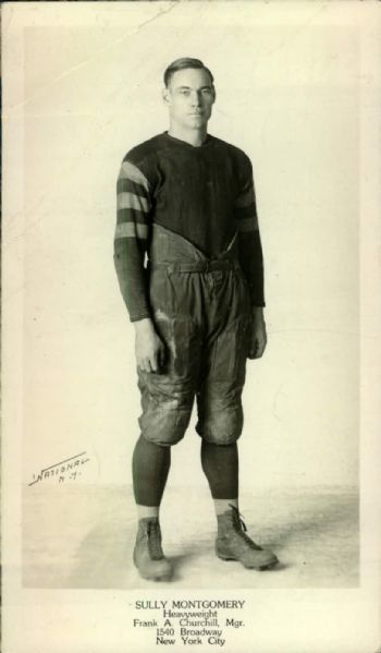 1928 Sully Montgomery Footballer/Heavyweight Boxer "Boston Herald Archives" Original 4" x 7" Photos (BH Archives Hologram/MEARS LOA) - Lot of 2