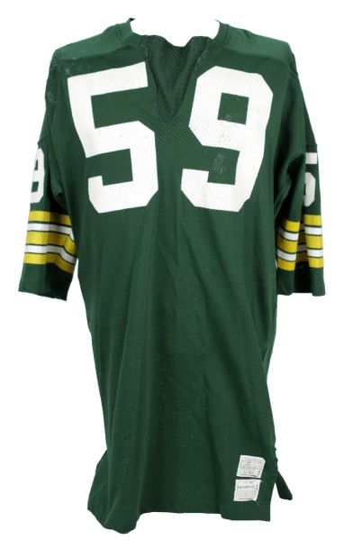 1973 Tom Toner Green Bay Packers Game Worn Jersey w/Numerous Repairs (Scott Waters/MEARS LOA)