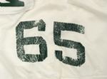 1984-85 Ron Hallstrom Green Bay Packers Game Worn Durene Jersey w/Repairs (Scott Waters/MEARS LOA) 