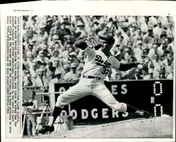 1963-67 Sandy Koufax Los Angeles Dodgers "Seattle Times Archives" Original Photos (ST Archives Hologram/MEARS LOA) - Lot of 8