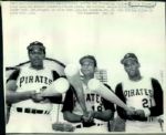 1969-73 Roberto Clemente Pittsburgh Pirates Seattle Times Archives Original Photos (ST Archives Hologram/MEARS LOA) - Lot of 3