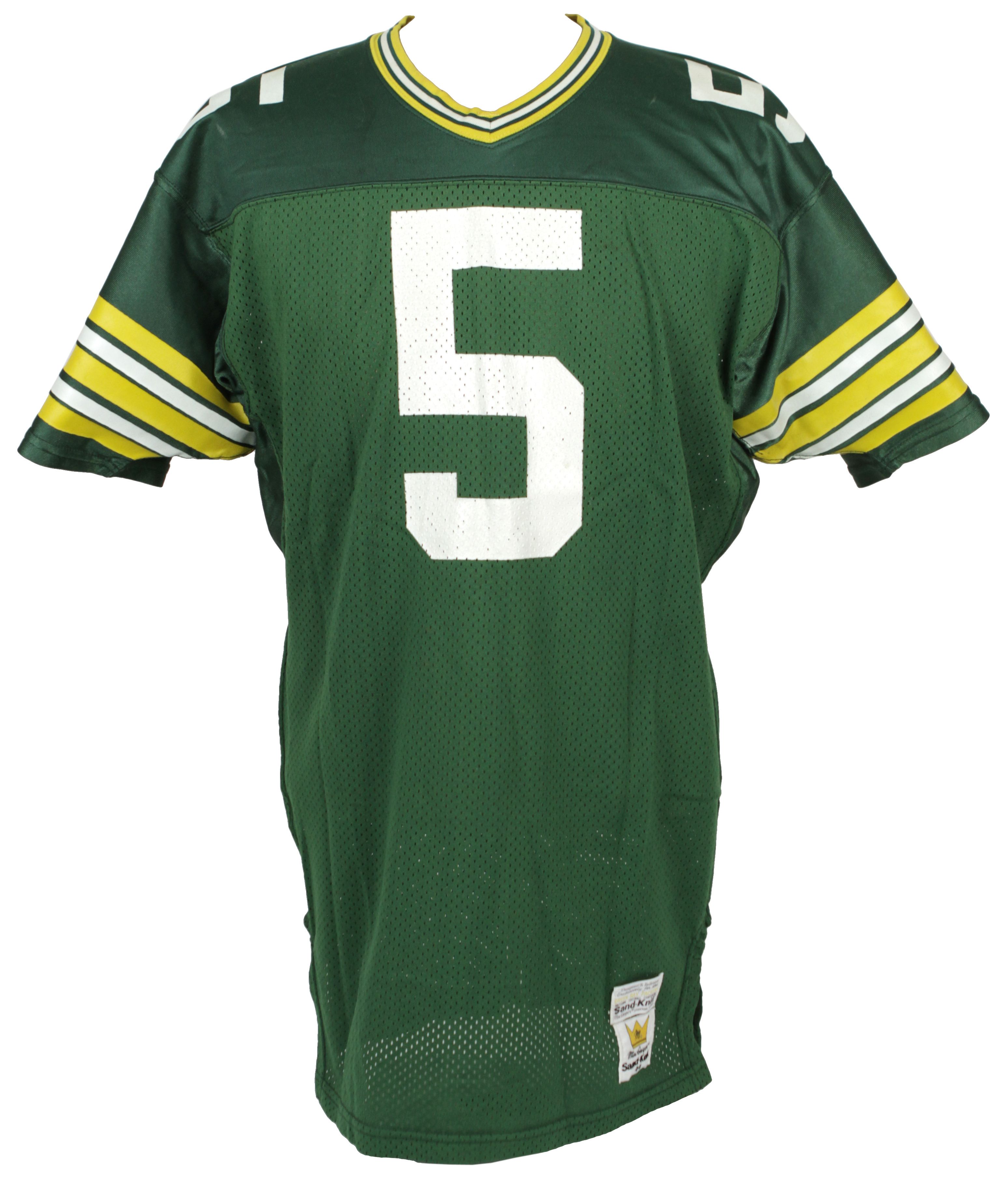 Lot Detail - 1987 Don Majkowski Green Bay Packers Game Worn #5 Rookie Jersey  - MEARS LOA
