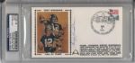 1985-89 Joe Namath O.J. Simpson Terry Bradshaw Fran Tarkenton Signed First Day Covers PSA/DNA Slabbed - Lot of 4